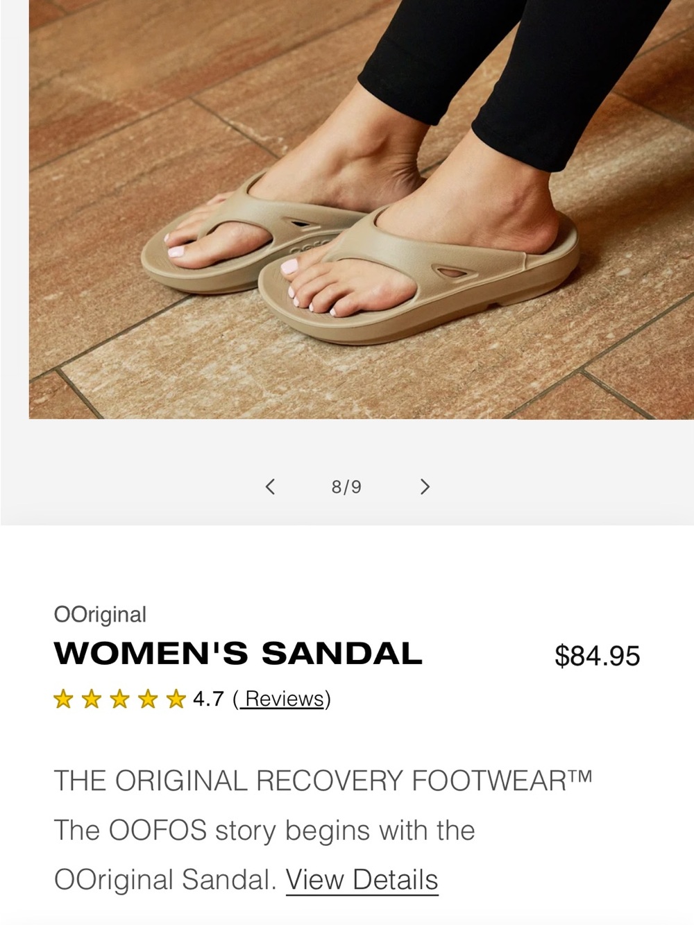OOFOS OOriginal unisex sandals